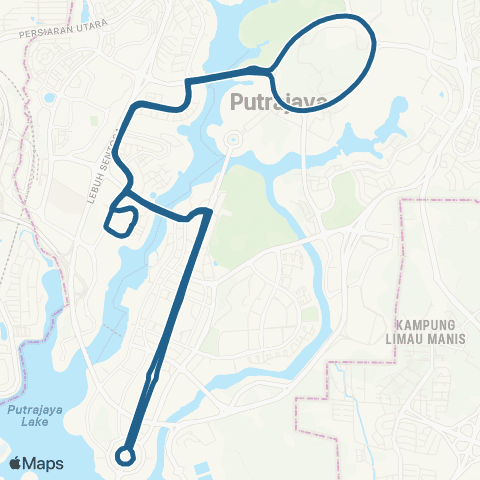 Rapid KL Dataran Gemilang ~ Kompleks Abcde map