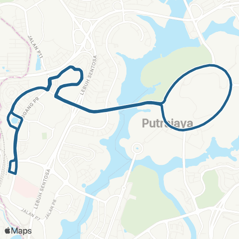 Rapid KL Term Putrajaya Sentral ~ Kompleks Abcde map