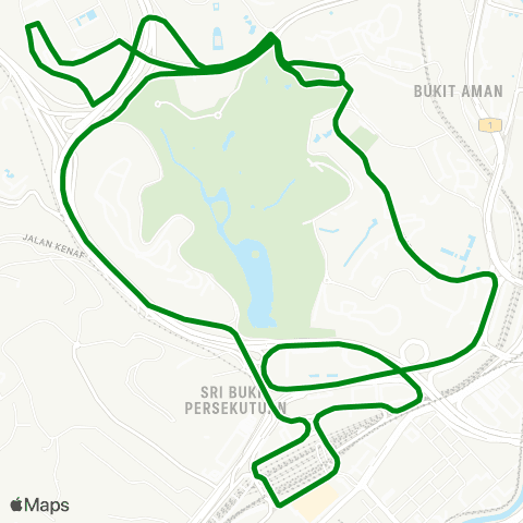 Rapid KL KL Sentral ~ Parlimen map