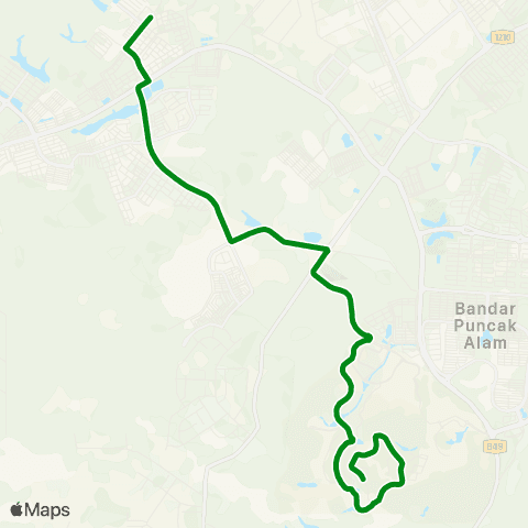 Rapid KL Uitm Puncak Alam ~ Bandar Puncak Alam map