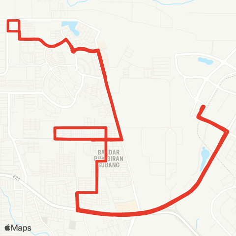 Rapid KL MTR Feeder T802 map