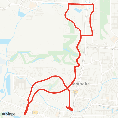 Rapid KL MTR Feeder T807 map