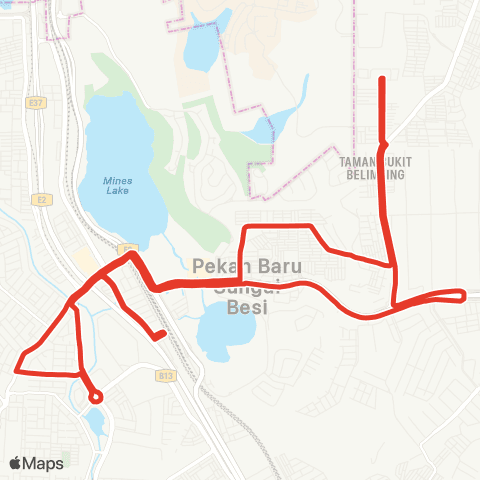 Rapid KL MTR Feeder T565 map