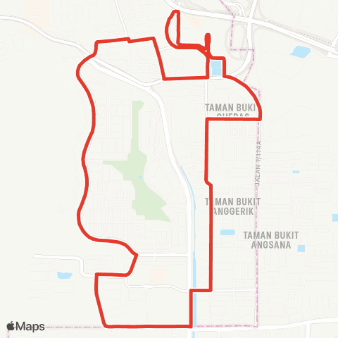Rapid KL MTR Feeder T412 map