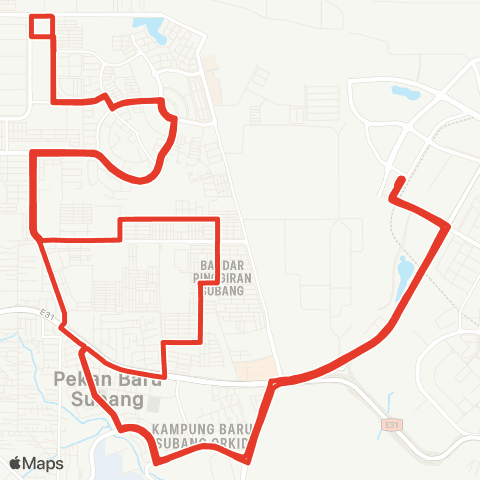 Rapid KL MTR Feeder T803 map
