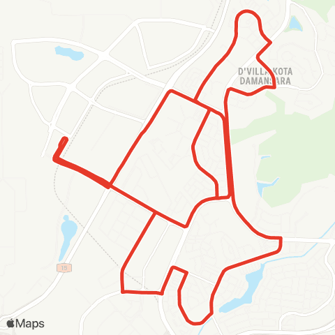 Rapid KL MTR Feeder T801 map