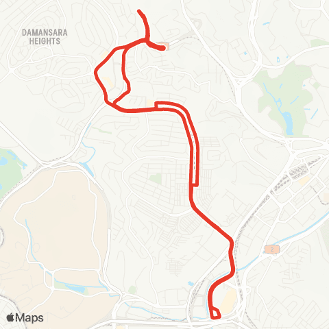 Rapid KL MTR Feeder T817 map