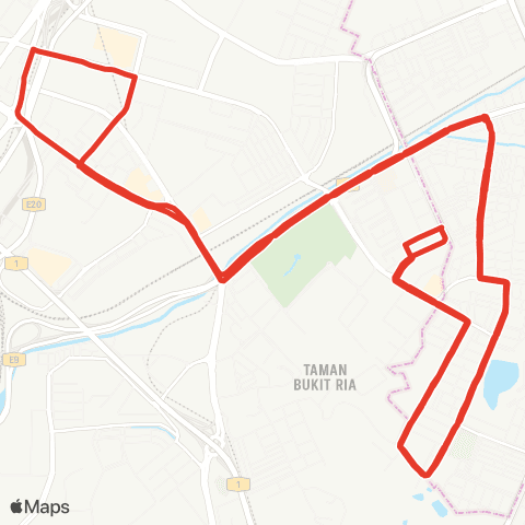 Rapid KL MTR Feeder T352 map