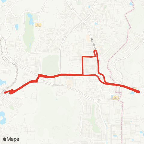 Rapid KL MTR Feeder T410 map