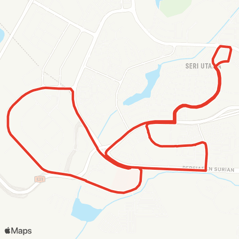 Rapid KL MTR Feeder T805 map