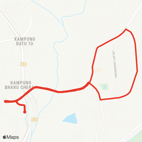 Rapid KL MTR Feeder T415 map