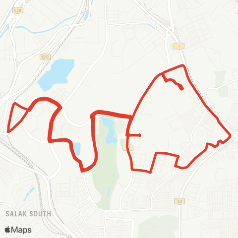 Rapid KL MTR Feeder T402 map