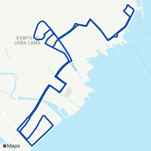 Rapid Bus Penang 12 map