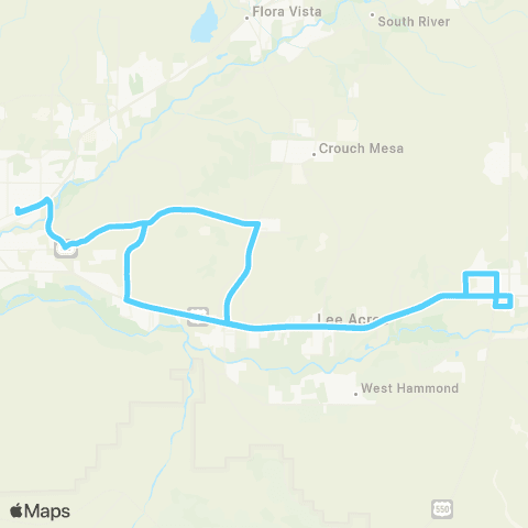 Red Apple Transit Bloomfield map