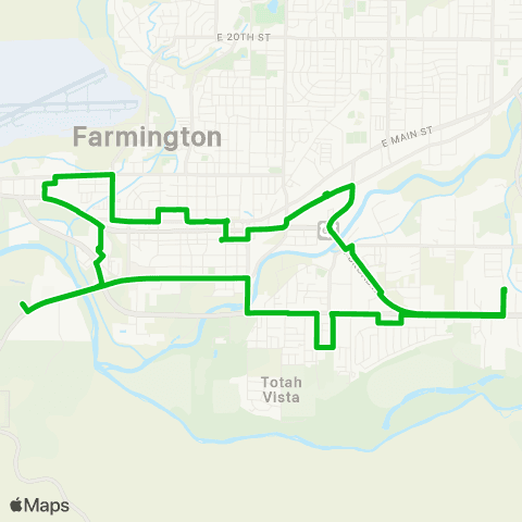 Red Apple Transit Green map