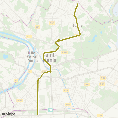 RATP Les Prévoyants <> Porte de Clignancourt map