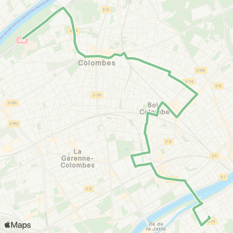 RATP Audra <> Pont de Levallois - Bécon map