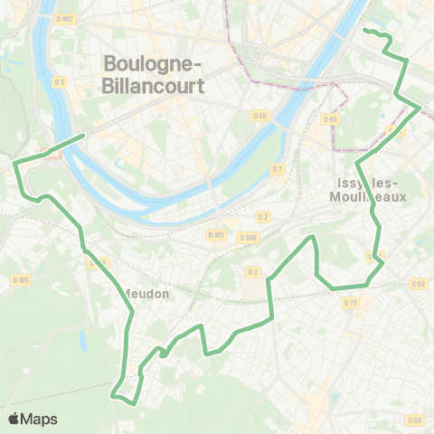 RATP Hôp. Européen Georges Pompidou <> Pont de Sèvres map