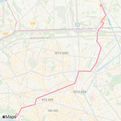 RATP Concorde <> France - Asie map