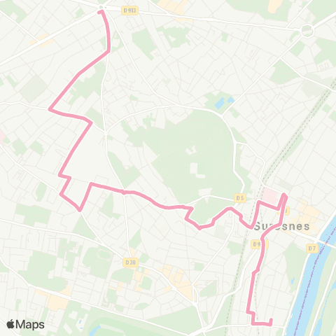 RATP Pl. de la Boule - Joffre <> Suresnes - Pasteur- Val d'Or map