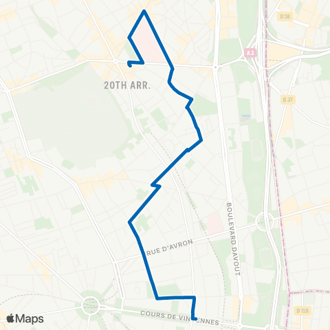 RATP La Traverse de Charonne map