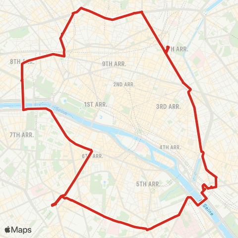 RATP Gare Montparnasse <> Gare Montparnasse map