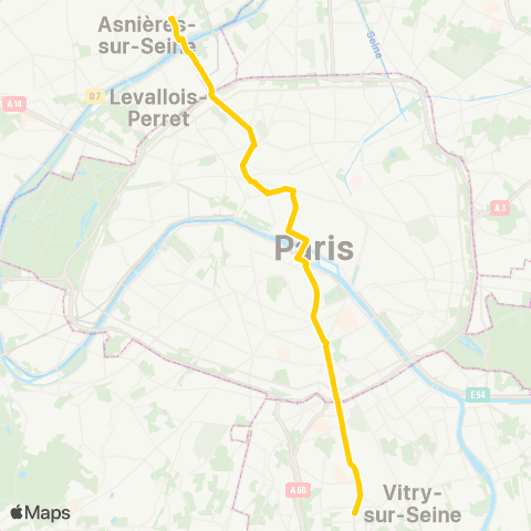 RATP Villejuif - Louis Aragon <> Gabriel Péri - Métro map