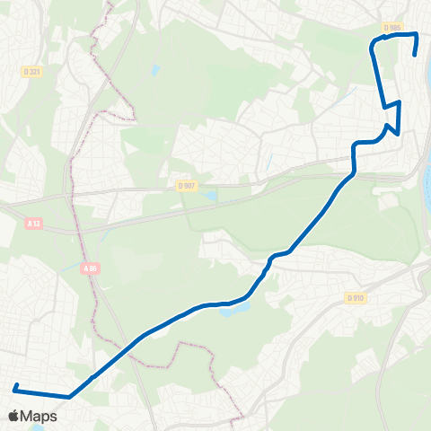RATP Les Coteaux - T2 <> Gare de Versailles - Rive Droite map