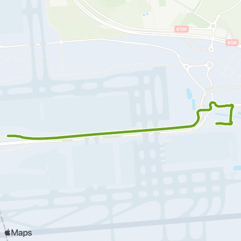 RATP Terminal 2 G <> Terminal 2 F map