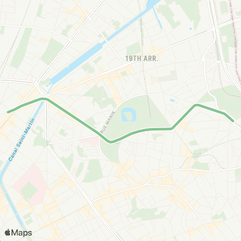 RATP Pré-Saint-Gervais <> Louis Blanc map