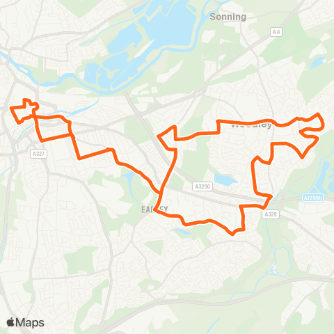Reading Buses St Marys Butts - St Marys Butts map