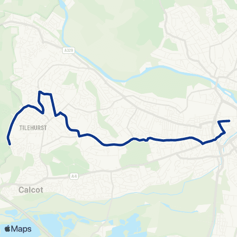 Reading Buses Footpath to Stratford Way - Station Road map