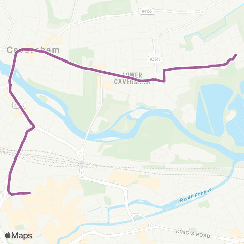 Reading Buses Friar Street - Nire Road map
