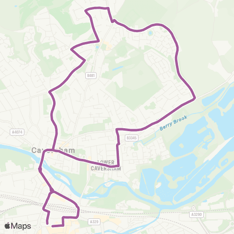 Reading Buses Friar Street - Friar Street map