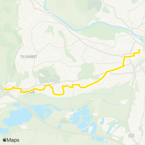 Reading Buses Ikea - Blagrave Street map