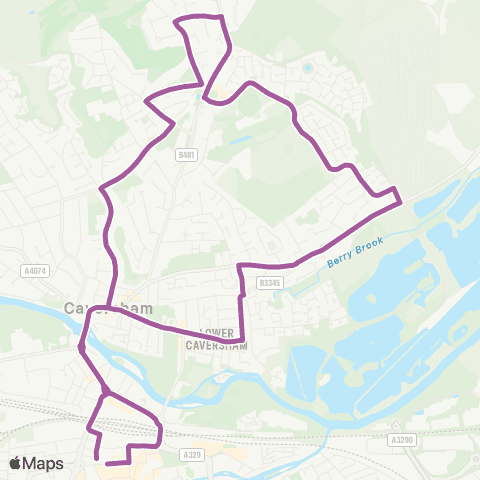 Reading Buses Friar Street - Friar Street map