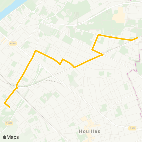Île-de-France Mobilités Lycée Evariste Galois <> ︎Romain Rolland map