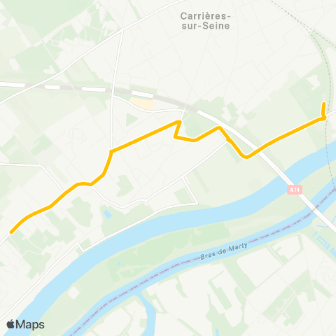 Île-de-France Mobilités Monceau <> ︎Collège des Amandiers map