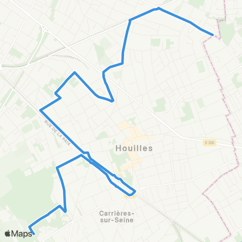 Île-de-France Mobilités Plateau <> ︎Lycée les Pierres Vives map