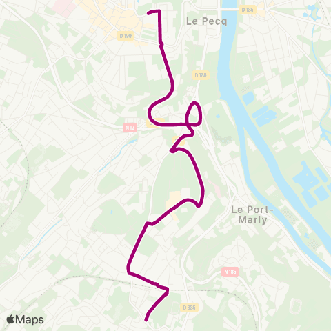 Île-de-France Mobilités Rue Thiers <> ︎Mairie map