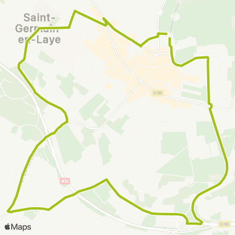 Île-de-France Mobilités Gare de St-Germain-en-Laye <> ︎Gare de St-Germain-en-Laye map