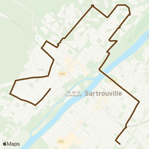 Île-de-France Mobilités Collège Colette - Lycée Évariste Galois <> ︎Rép. map