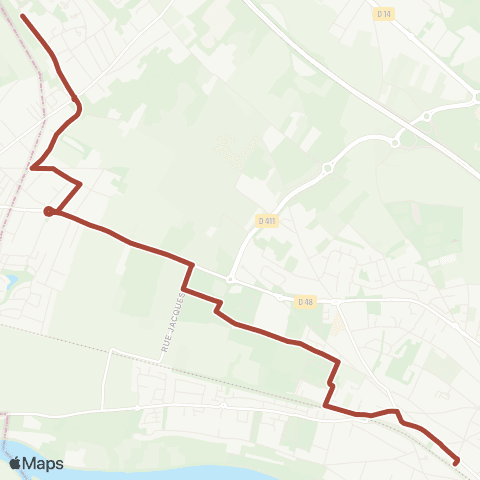 Île-de-France Mobilités Gare d'Herblay <> ︎Buttes Blanches map