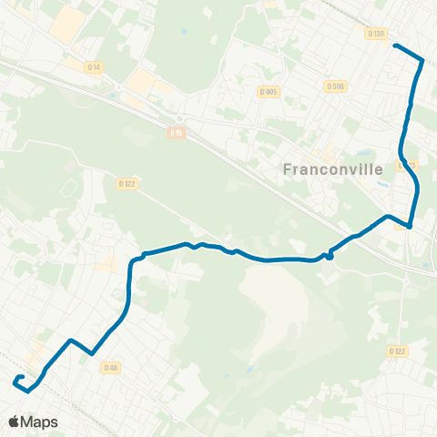 Île-de-France Mobilités Gare de Franconville <> ︎Gare de Cormeilles-en-Parisis map