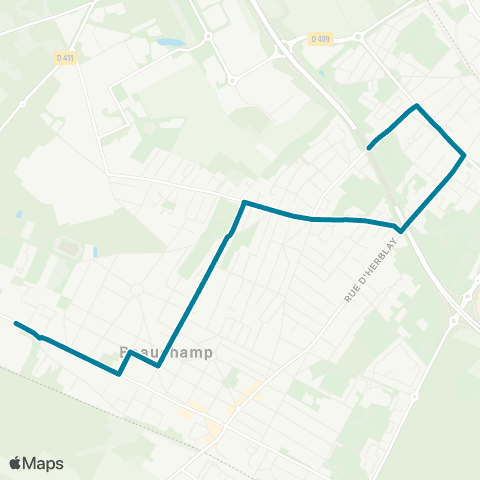 Île-de-France Mobilités Collège Montesquieu <> ︎Esplanade map