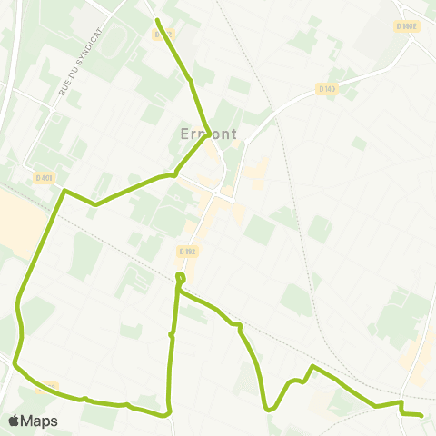 Île-de-France Mobilités Gare d'Ermont - Eaubonne <> ︎Les Espérances map