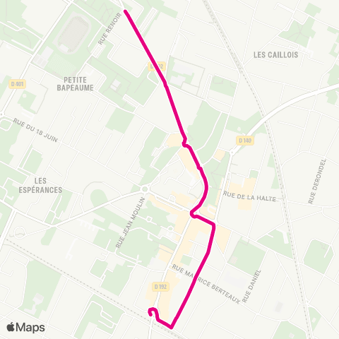 Île-de-France Mobilités Gare de Cernay <> ︎La Tour map