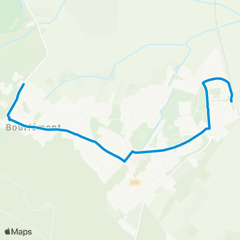 Île-de-France Mobilités Ctre Médical <> ︎Gare de Bouffémont Moisselles map