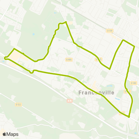 Île-de-France Mobilités Gare de Franconville <> ︎Gare de Franconville map