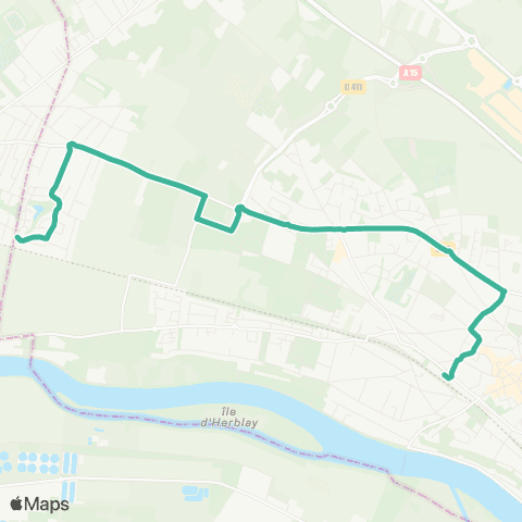 Île-de-France Mobilités Gare d'Herblay <> ︎Comédie Française map